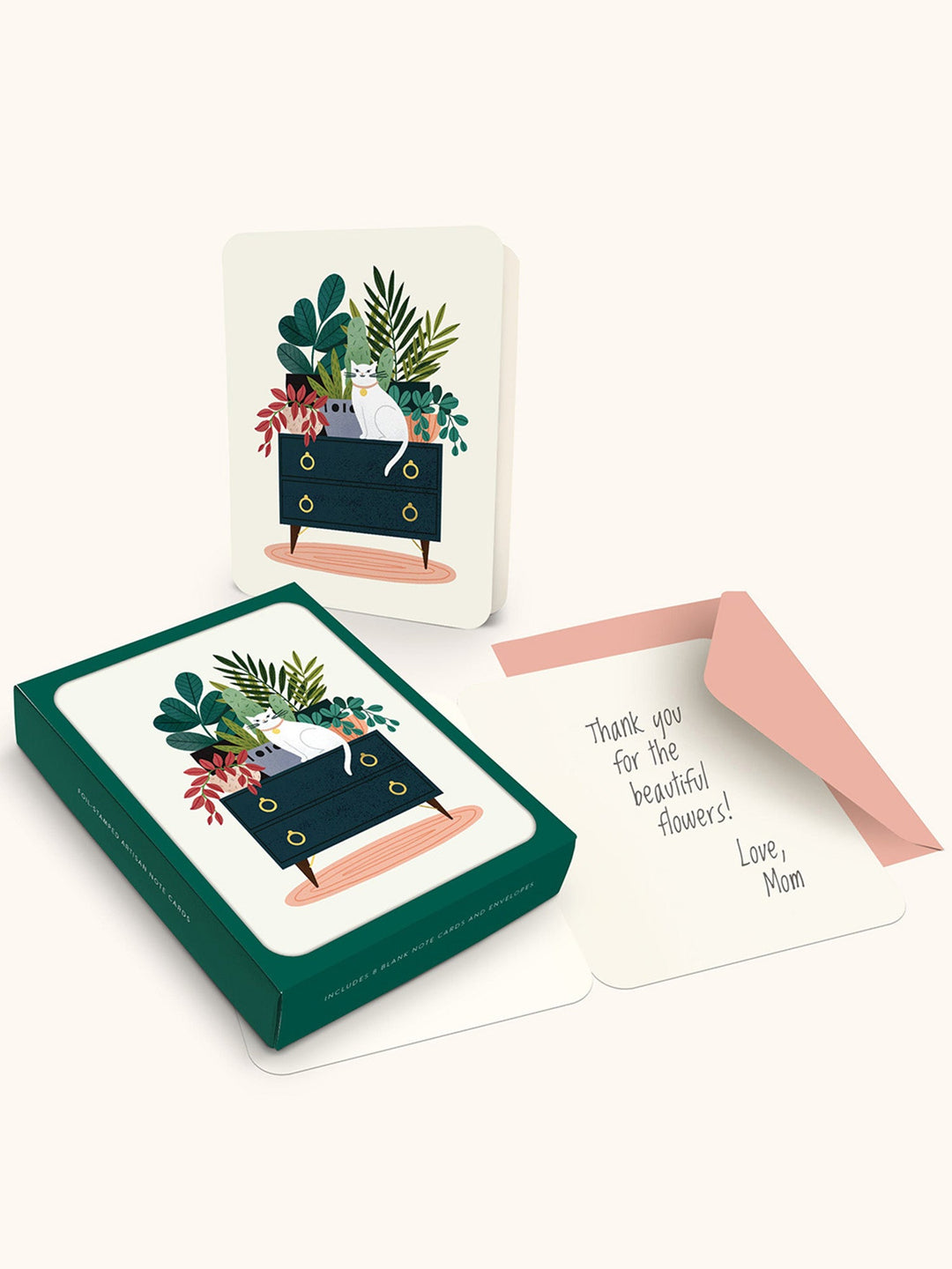 ARTISAN NOTE CARD SET - HOUSE CAT