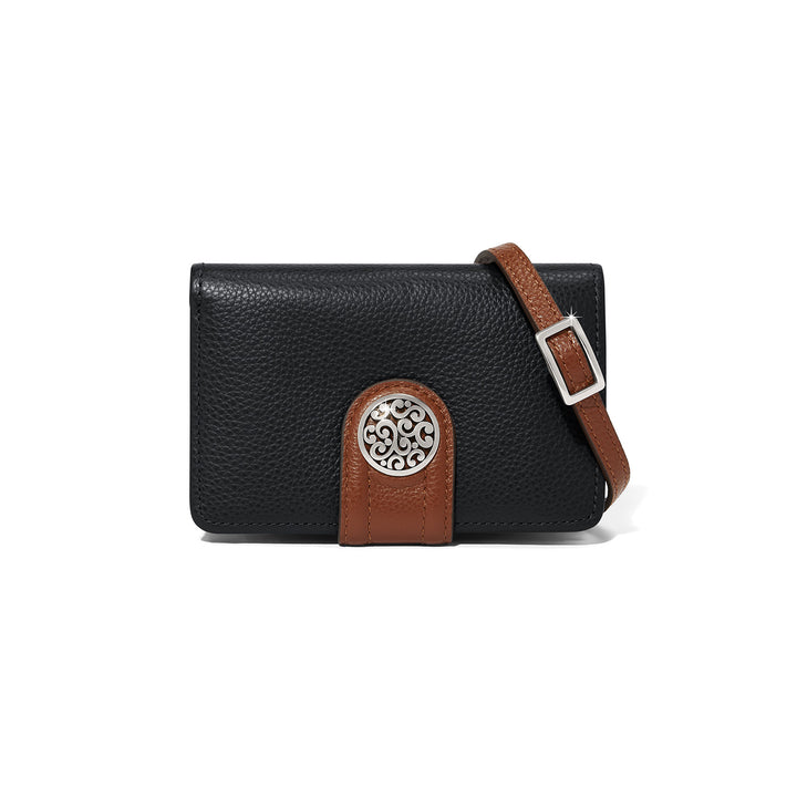 Shelby Medium Wallet - Black-Bourbon