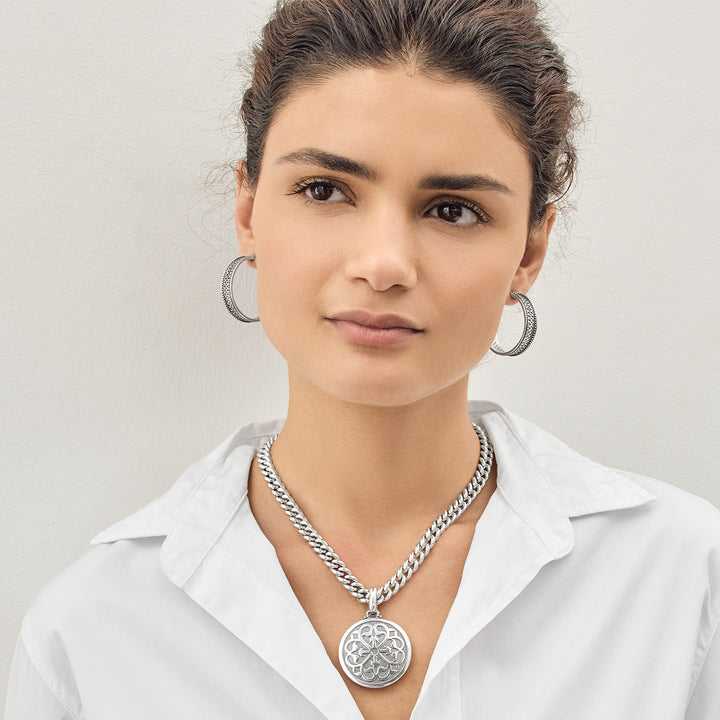 Ferrara Roma Pendant Necklace - Silver