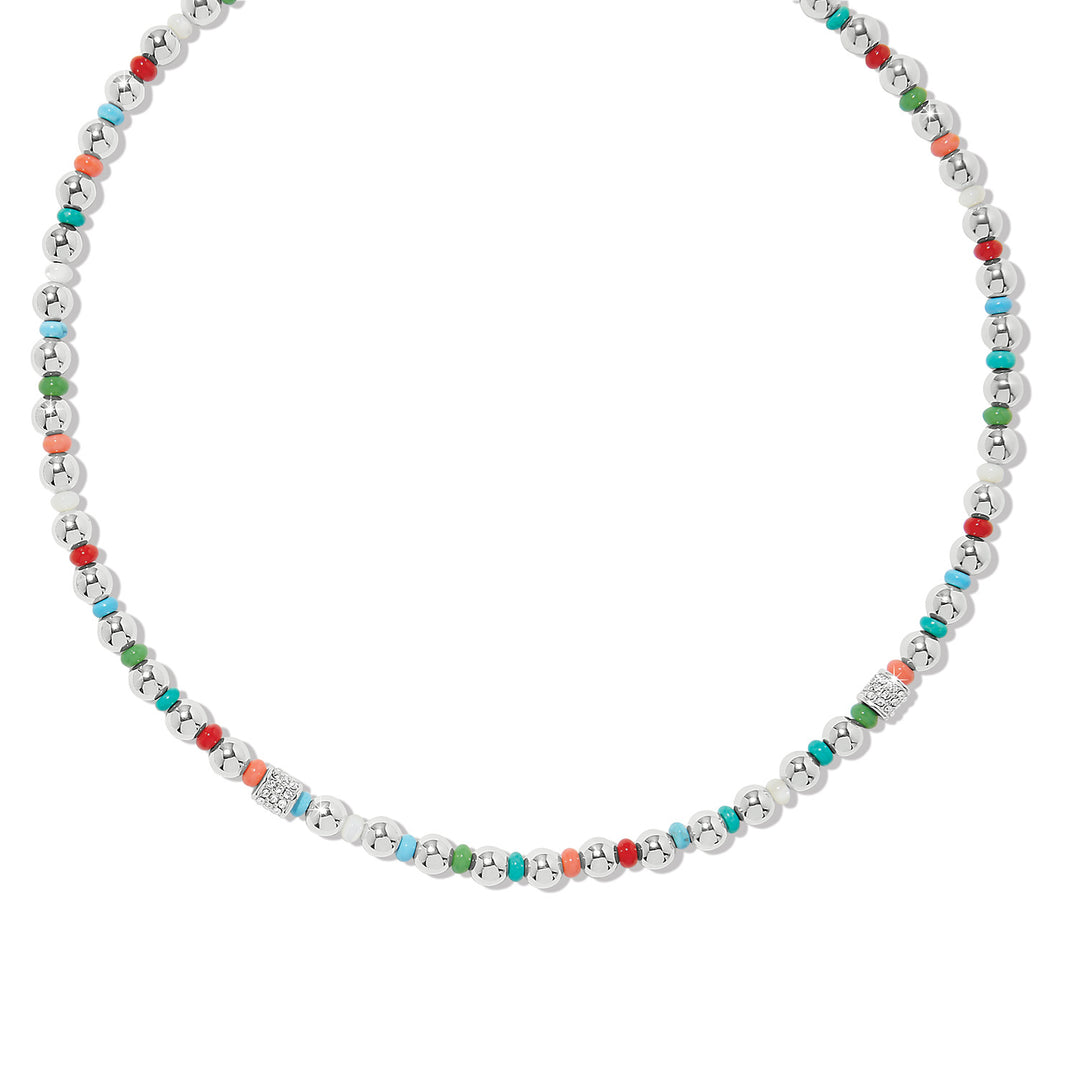 Meridian Petite Multi Necklace - Silver-Multi