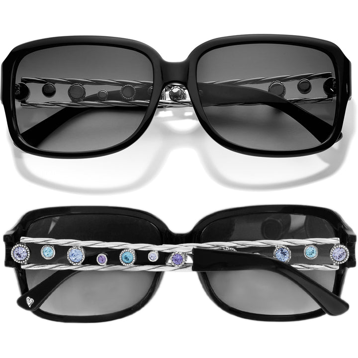 HALO SUNGLASSES - BLACK-TANZANITE