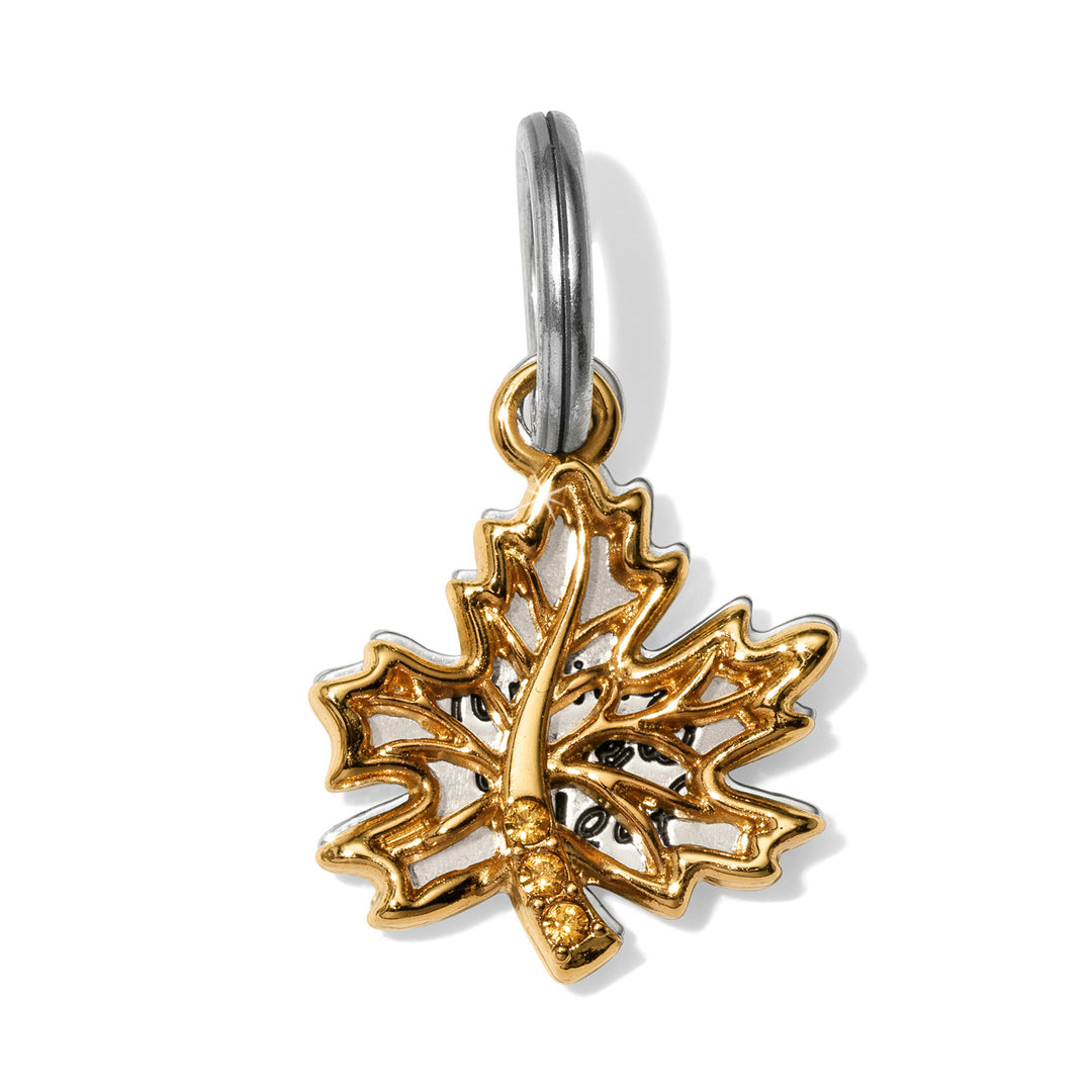 New Leaf Charm - Silver-Gold
