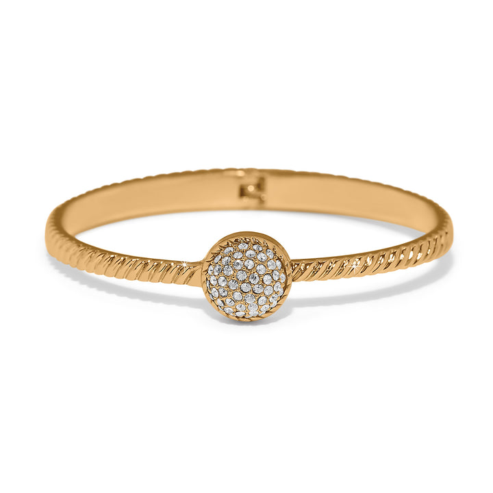 Illumina Celeste Dome Hinged Bangle - Gold