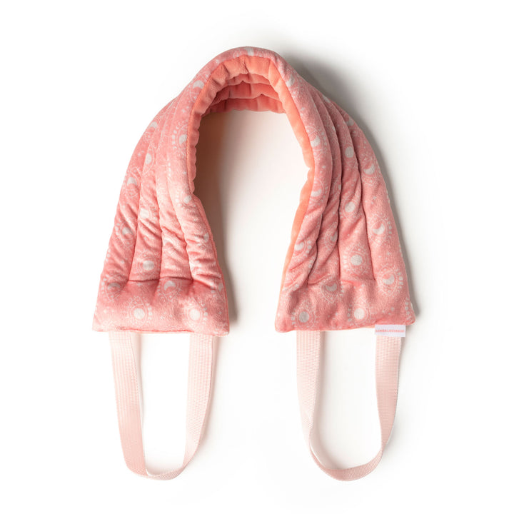 HOT STUFF HEATED NECK WRAP - PINK/WHITE
