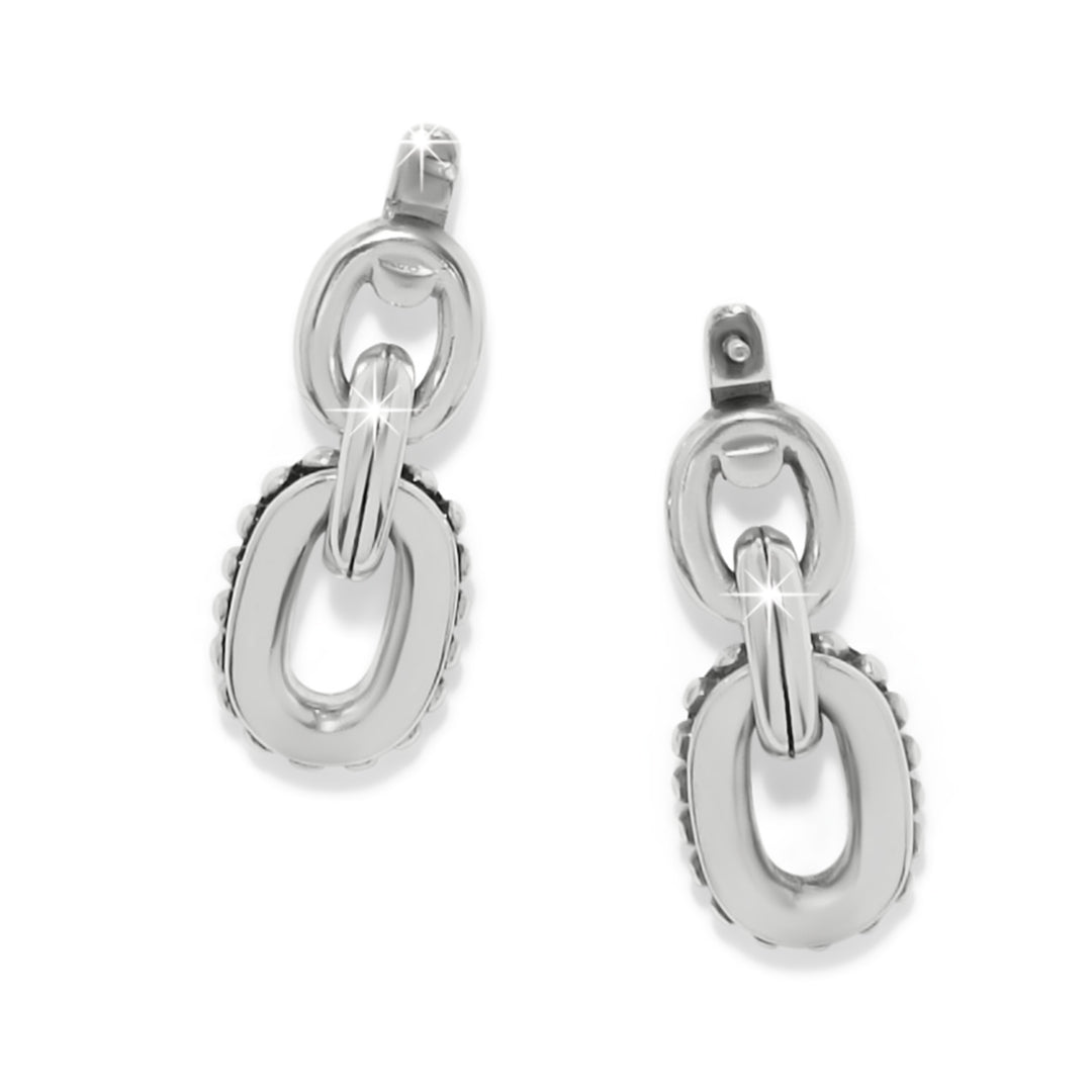 Pretty Tough Link Post Earrings - Silver