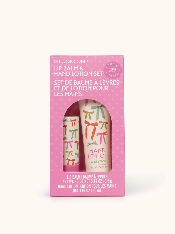 LIP BALM & HAND LOTION SET - PUT A BOW ON IT