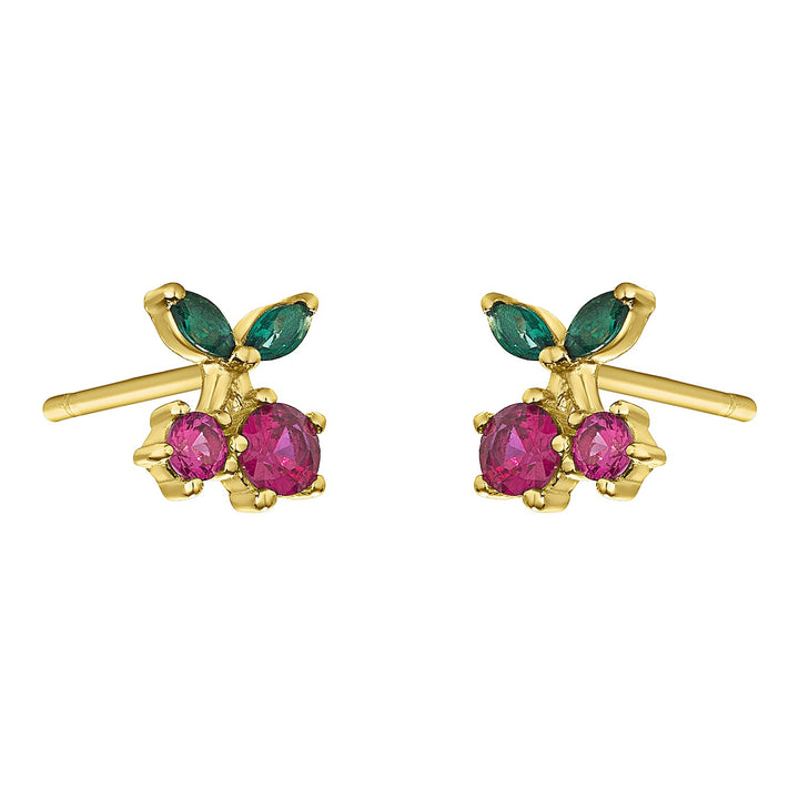 CHERRY STUDS - GOLD