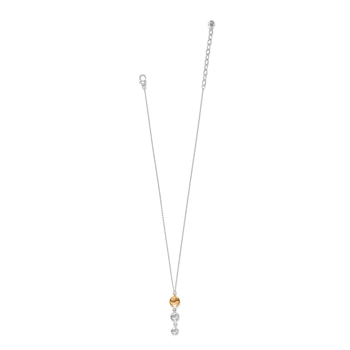 Cascade Drops Trio Necklace - Silver-Gold