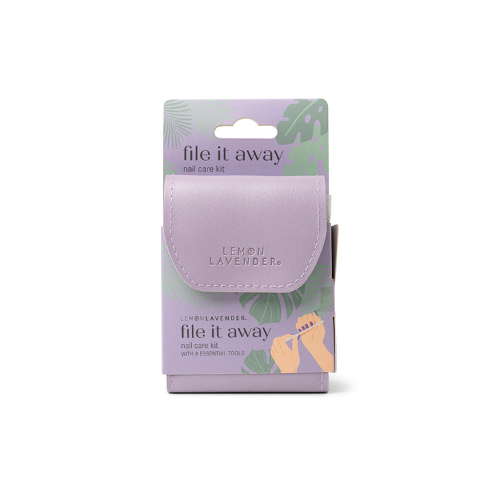 FILE IT AWAY NAIL CARE KIT - PURPLE