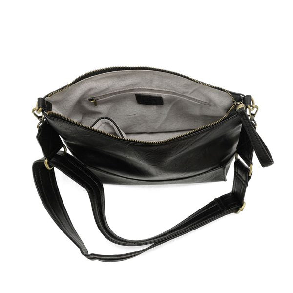 LEEN SEAMED CROSSBODY - BLACK
