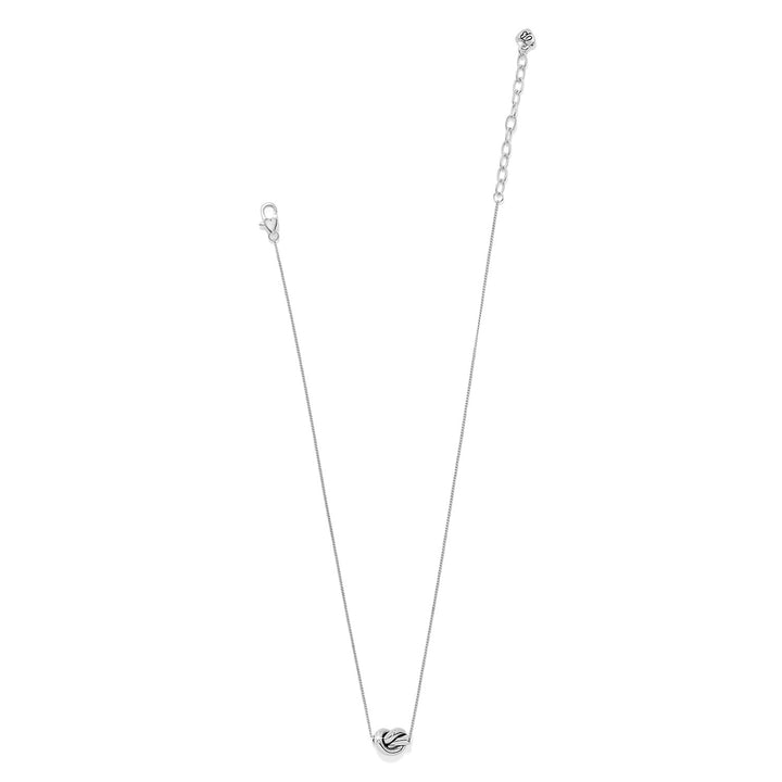 Interlok Single Knot Mini Necklace - Silver