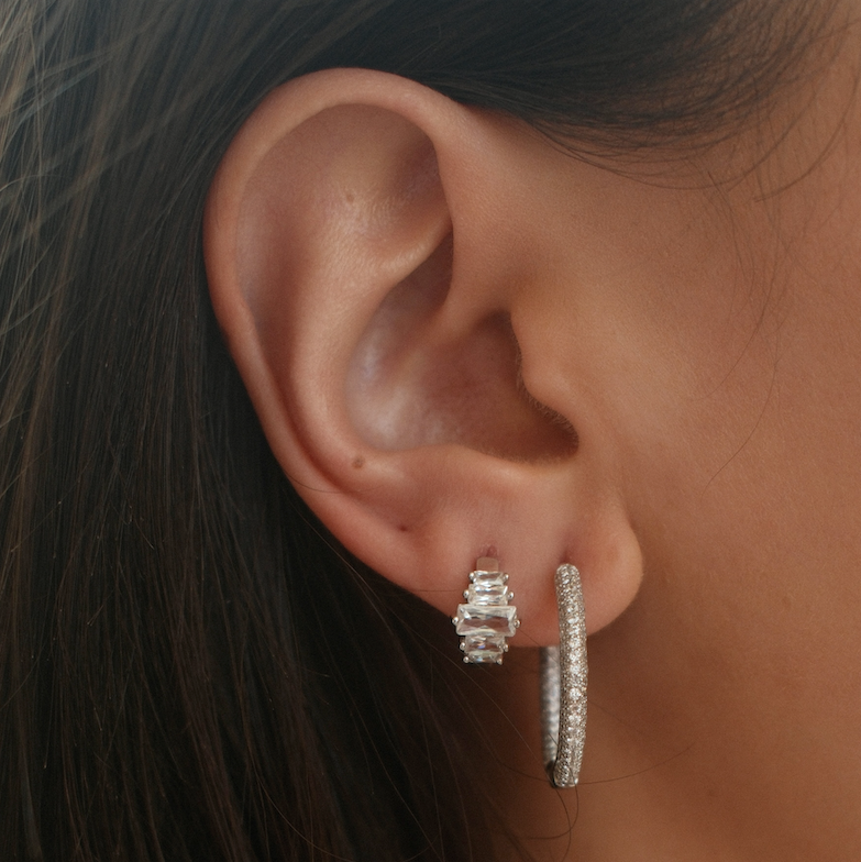 MINA HUGGIES - SILVER