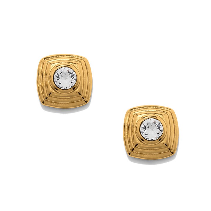 Meridian Etage II Square Post Earrings - Gold