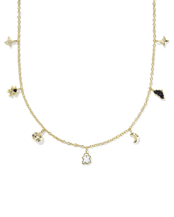 KENDRA SCOTT HALLOWEEN STRAND NECKLACE - GOLD MULTI MIX