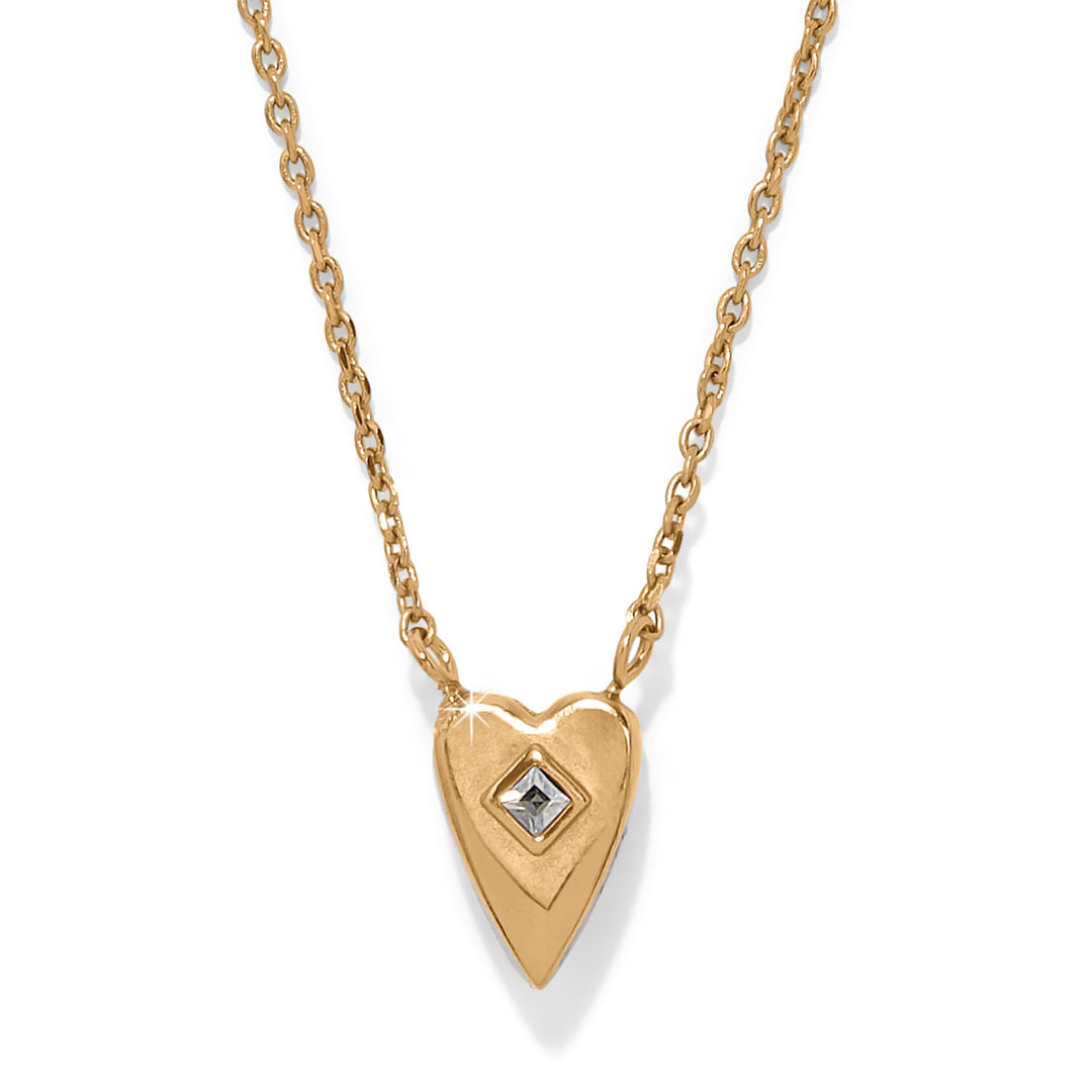 Love Messages I am Reversible Necklace - Silver-Gold