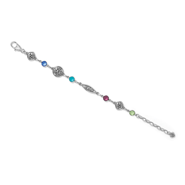 Contempo Color Gems Bracelet - Silver-Multi
