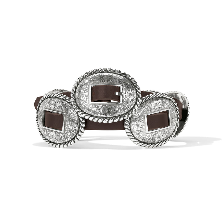 5/8" FANDANGO CONCHO BELT - BROWN