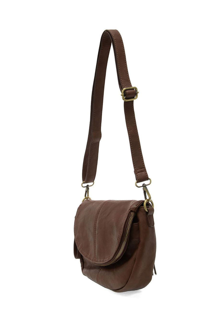 HELENE SMALL SADDLE CROSSBODY - WALNUT