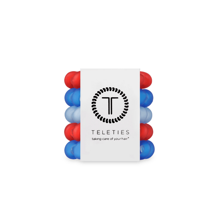 TELETIES TINY HAIR TIES S/5 - ALL AMERICAN