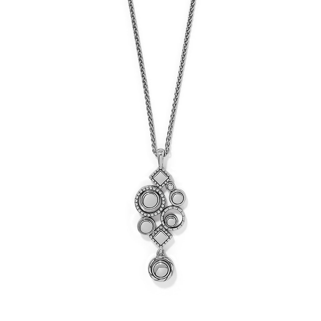 Halo Nova Cluster Necklace - Silver-Multi