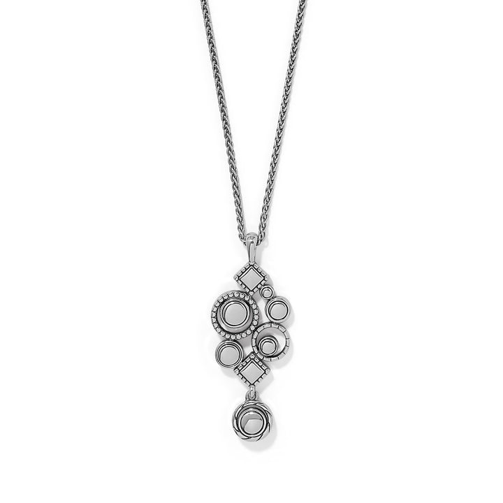Halo Nova Cluster Necklace - Silver-Multi