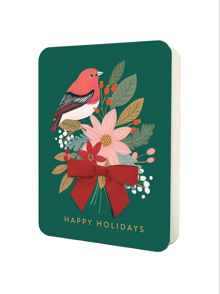 DELUXE GREETING CARD WITH BOW - NATURE'S CELEBRATION