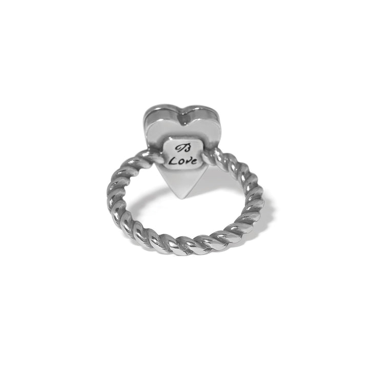 Love Messages Higher Love Ring - Silver-Gold - Size 7