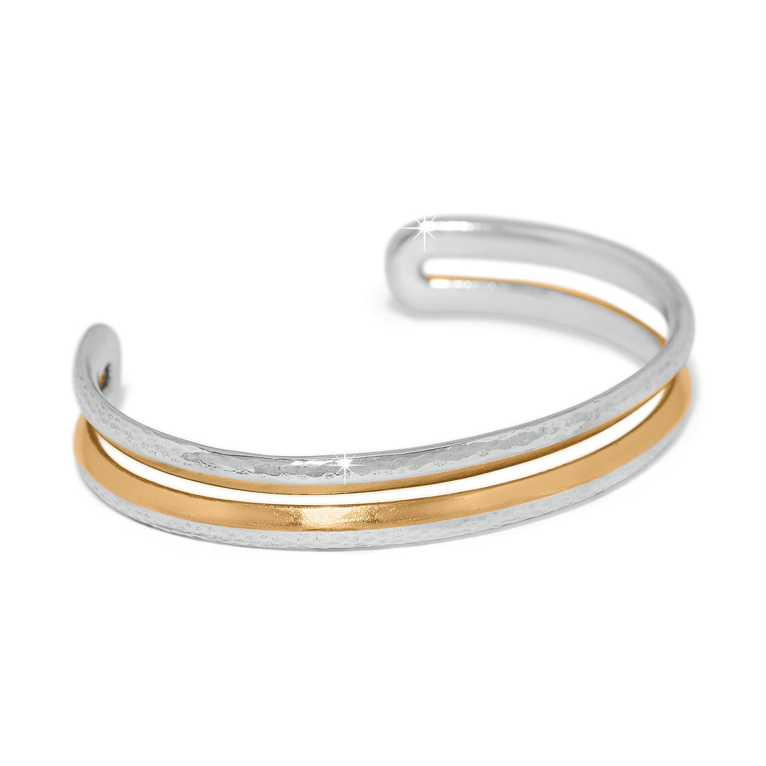 Medici Flex Cuff Bracelet - Silver-Gold