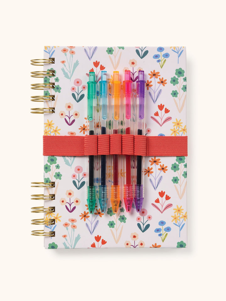 HARPER SPLIT-SPIRAL NOTEBOOK/PEN SET - MEADOW LANE