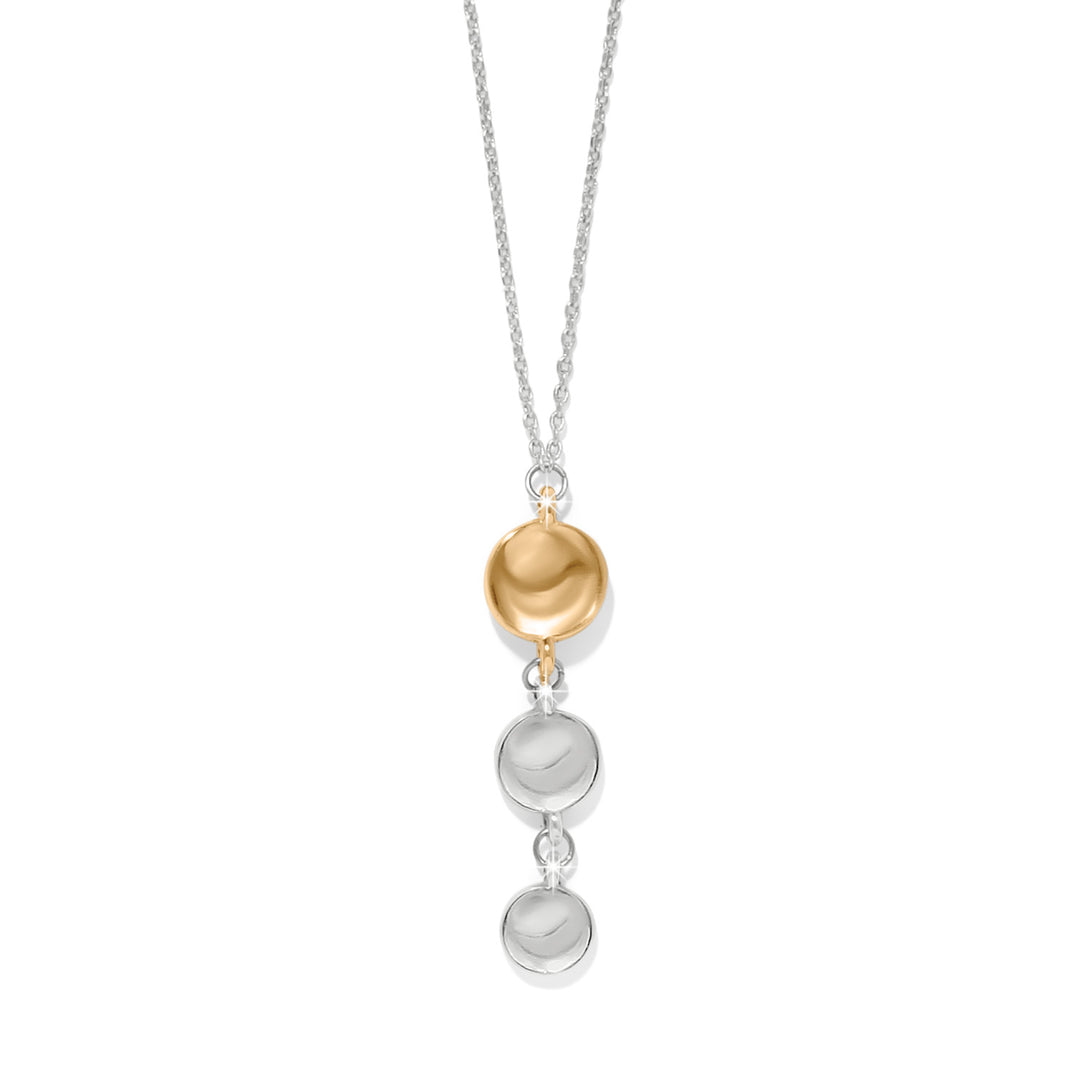 Cascade Drops Trio Necklace - Silver-Gold