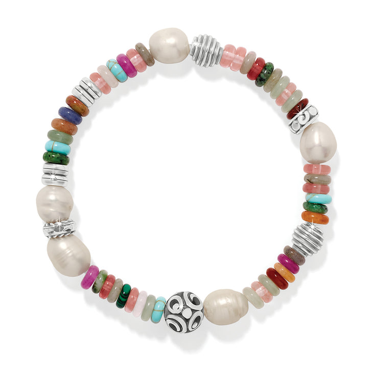 Vertigo Hues Stretch Bracelet - Silver-Multi