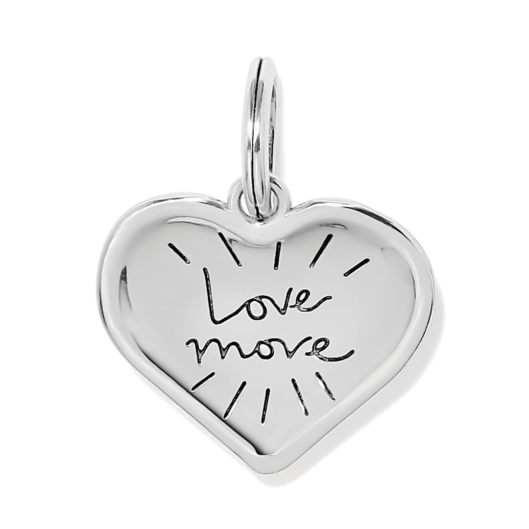 Token Kosmos Heart Charm - Silver
