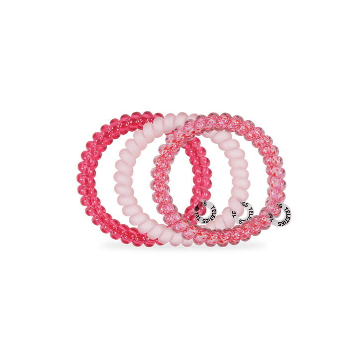 TELETIES SMALL HAIR TIES S/3 - LOVE YOU, MEAN IT!