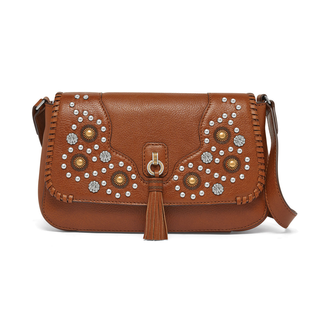 RUSSETT MOSAIC TASSEL SHOULDER BAG