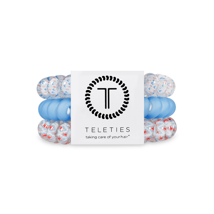 TELETIES LARGE HAIR TIES S/3 - SWEET LIBERTY