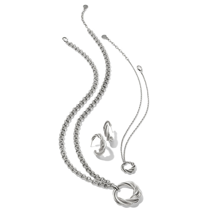 Antica Long Necklace - Silver