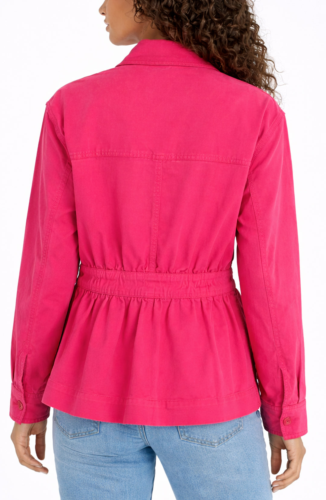 RELAXED SHACKET W/ACCENTED WASIT - DIVA PINK