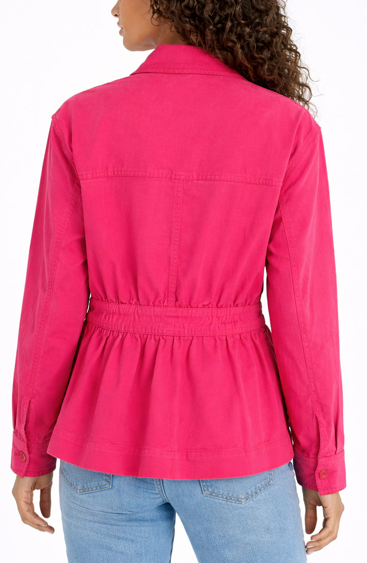 RELAXED SHACKET W/ACCENTED WASIT - DIVA PINK