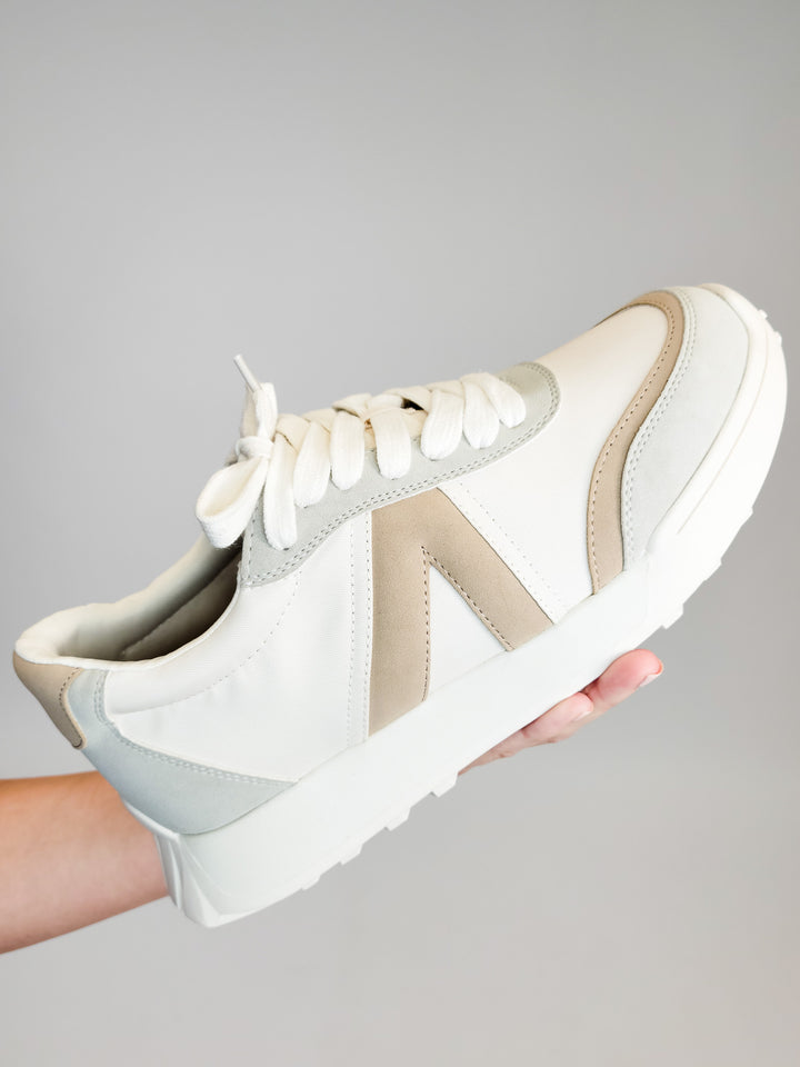 MIA TOWN SNEAKERS - BONE/OFF WHITE