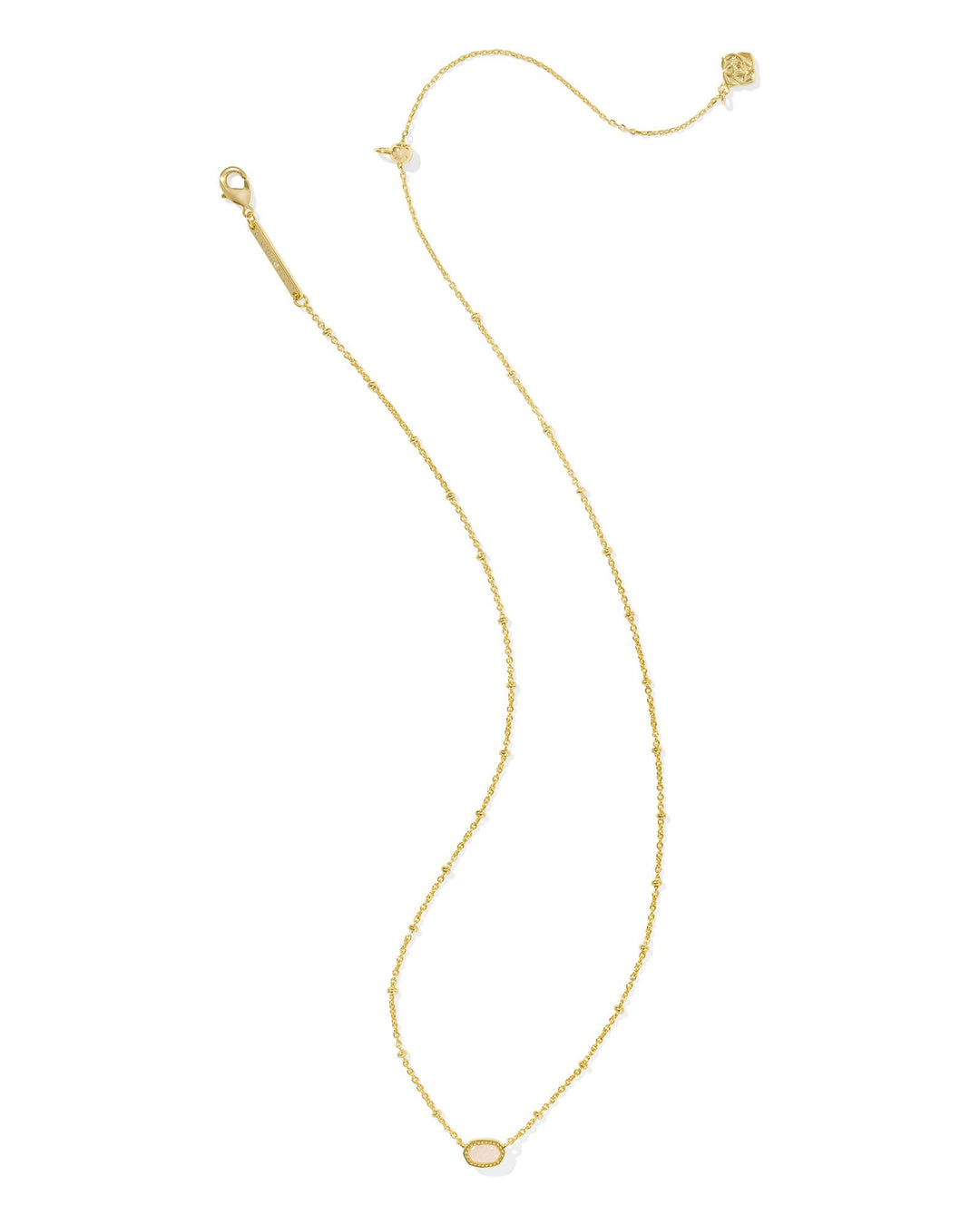 KENDRA SCOTT MINI ELISA SATELLITE SHORT PENDANT - GOLD IRIDESCENT DRUSY