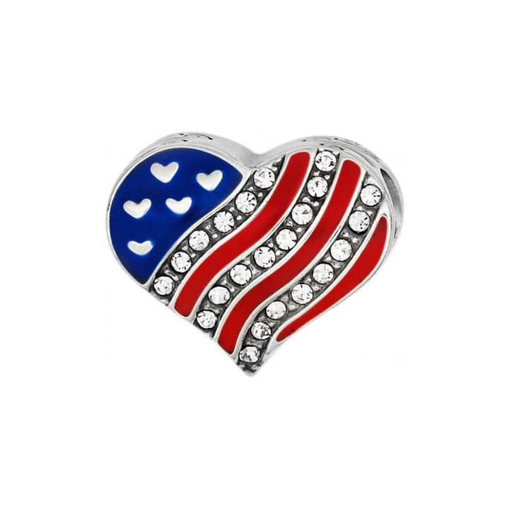 HEARTS AND STRIPES BEAD -MULTI