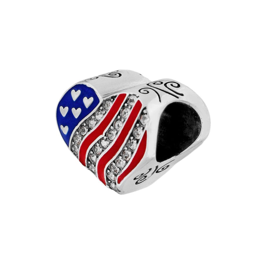 HEARTS AND STRIPES BEAD -MULTI