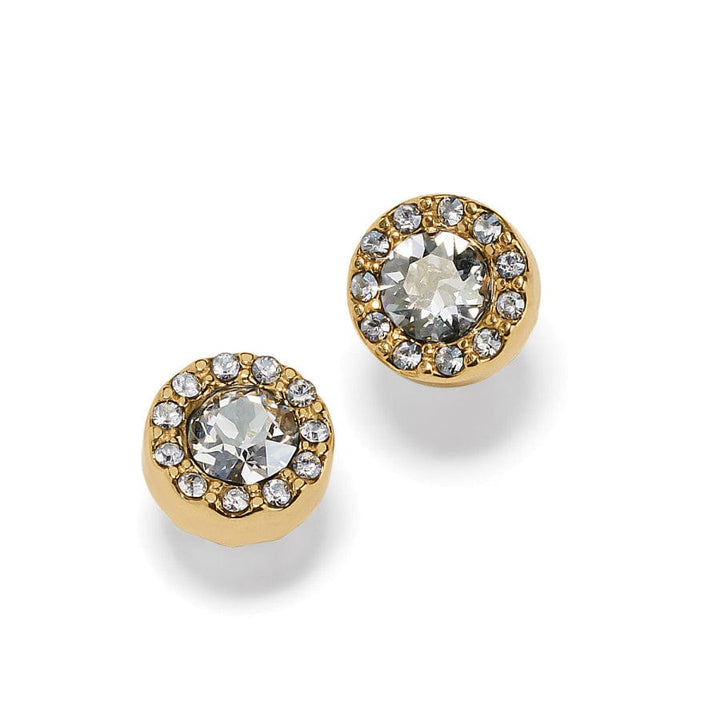 ILLUMINA SOLITAIRE POST EARRINGS - GOLD