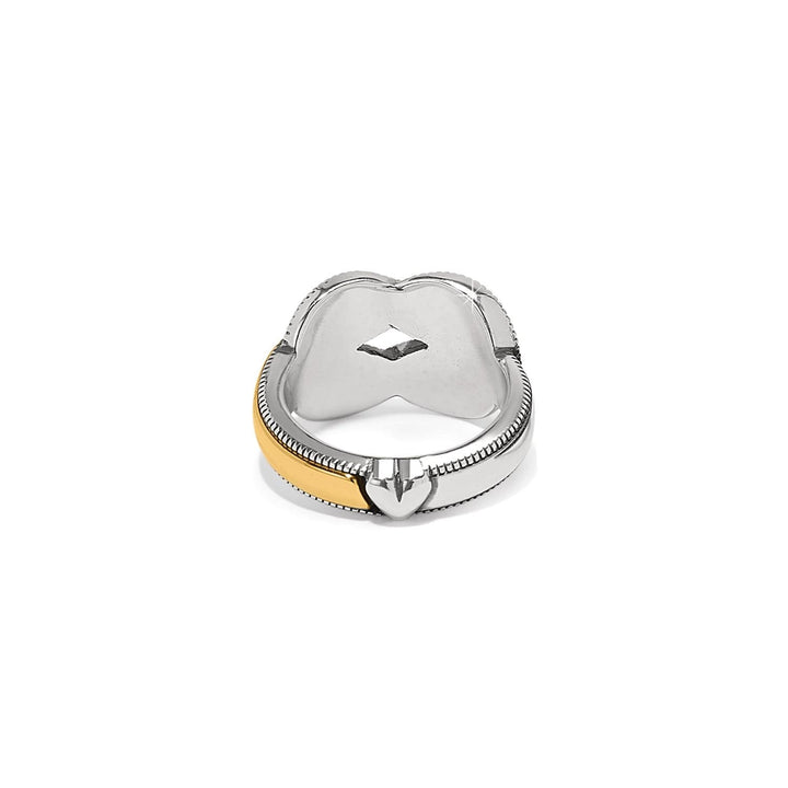 INTERLOK HARMONY RING - SILVER-GOLD - SIZE 8