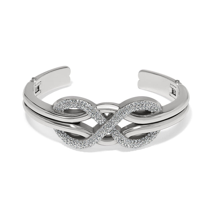 INTERLOK LUXE DOUBLE HINGED BANGLE - SILVER