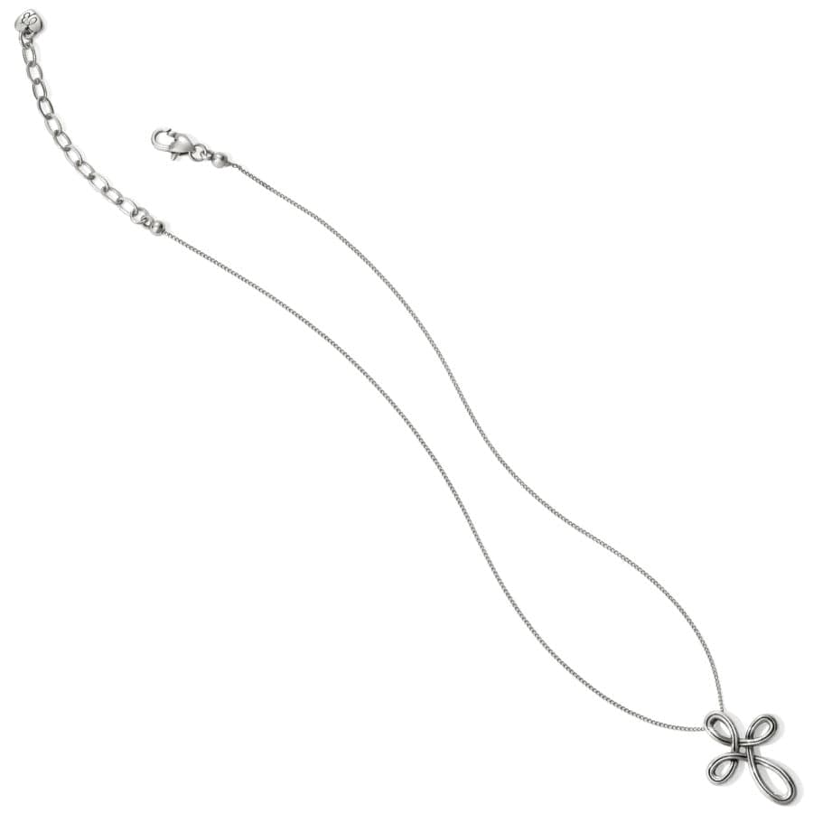 INTERLOK PETITE CROSS NECKLACE