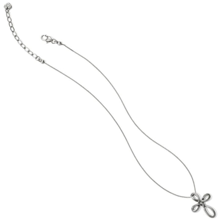 INTERLOK PETITE CROSS NECKLACE