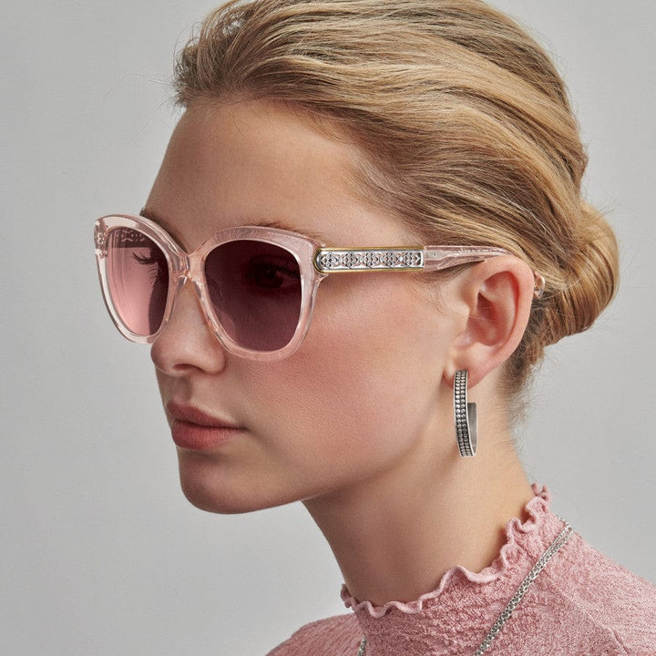 INTRIGUE ROSEWATER SUNGLASSES - SILVER-PINK