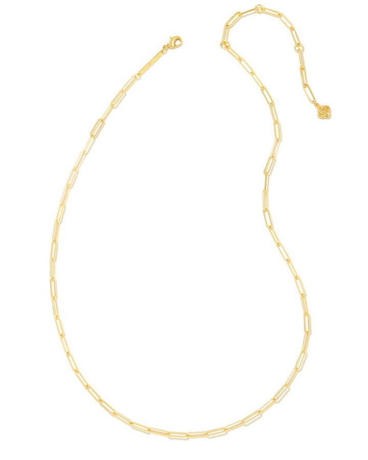 COURTNEY PAPERCLIP NECKLACE - GOLD