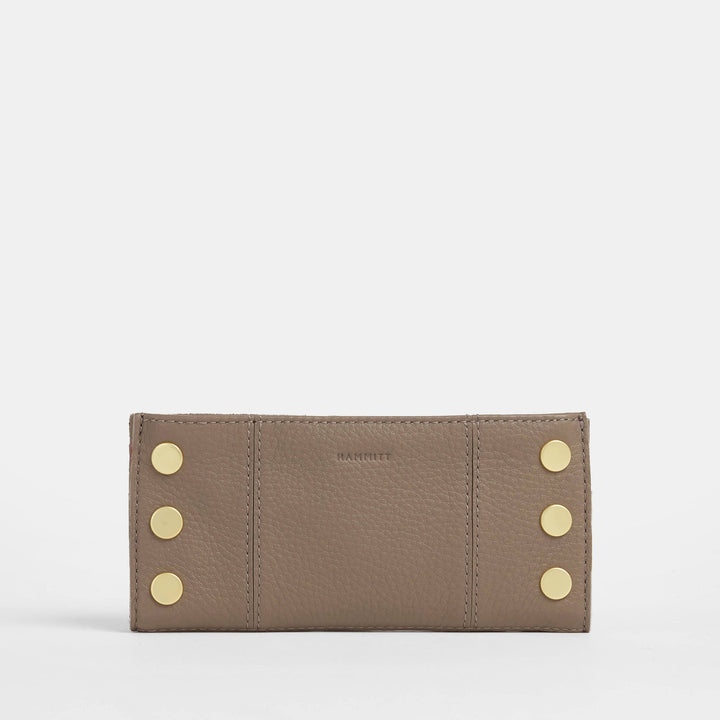 HAMMITT 110 NORTH WALLET - SCULPTED TAUPE/BRUSHED GOLD